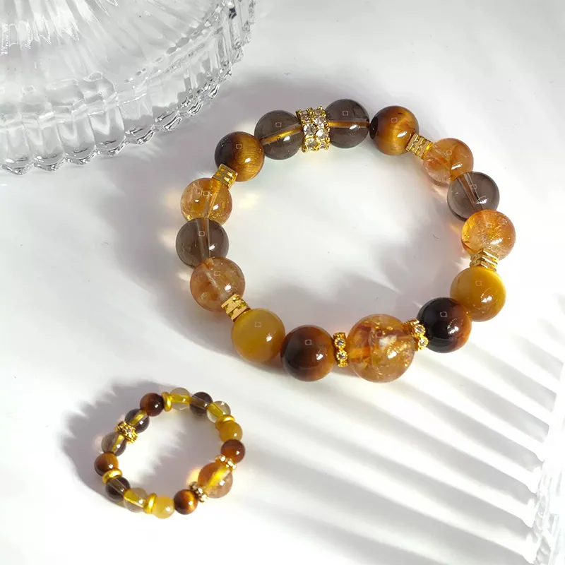 Jin Ruibang Crystal Rings Unisex-1