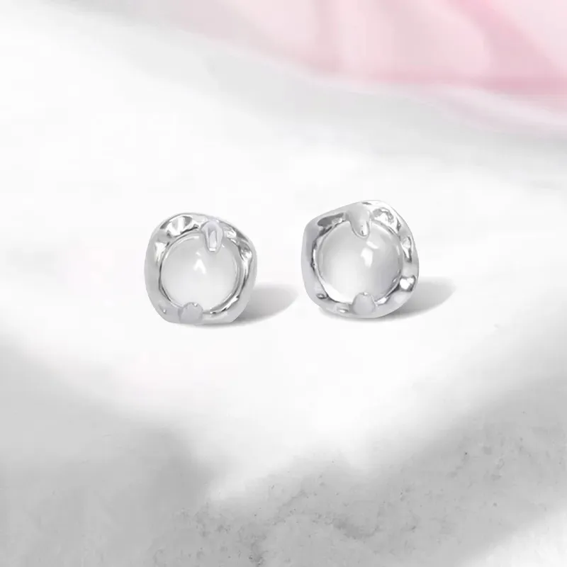 Jin Ruibang Colored Glaze Stud Earrings Women's-3