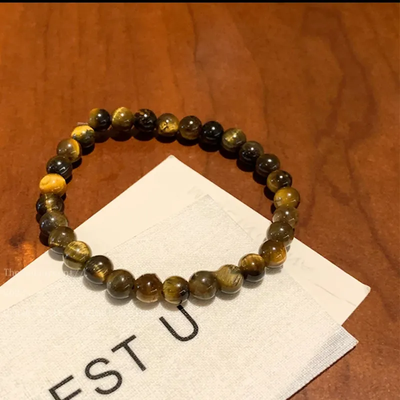 Jin Ruibang Tiger's Eye Stone Bracelets Unisex-4