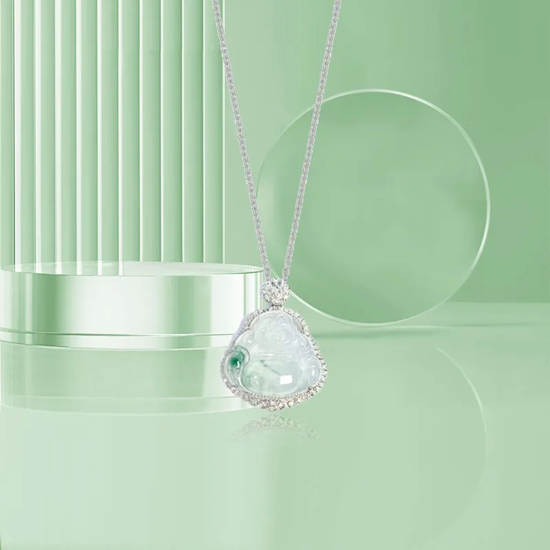 Jin Ruibang African Emerald Necklaces Women's-5
