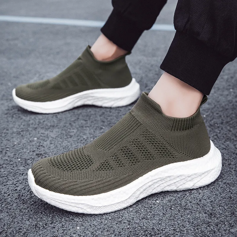 SENGUIBUCK Cushioning Breathable Low-Top Casual Shoes Men's Black-5