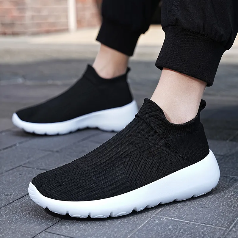 SENGUIBUCK Casual Shoes Men Low Top Black/White/Khaki/White/Blue-6
