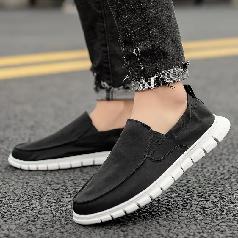 SENGUIBUCK Breathable Lightweight Low-Top Canvas Shoes Men's-2
