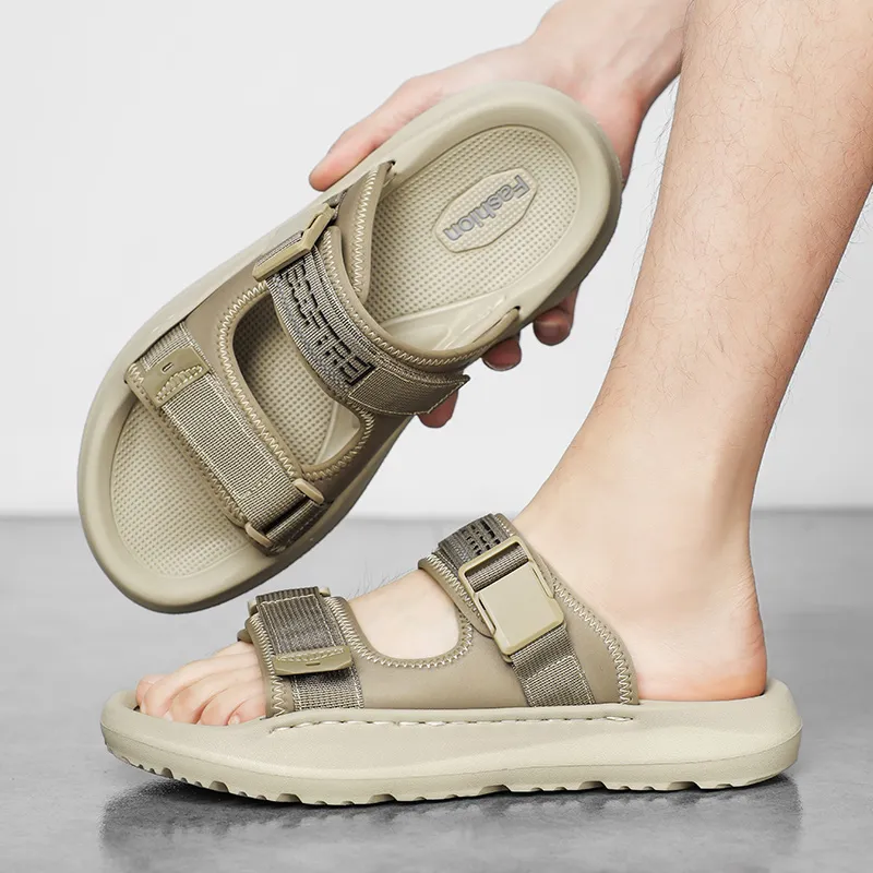 SENGUIBUCK EVA Stitched Woven Slip-Resistant Quick Dry Slide Slippers Men's Sand-3