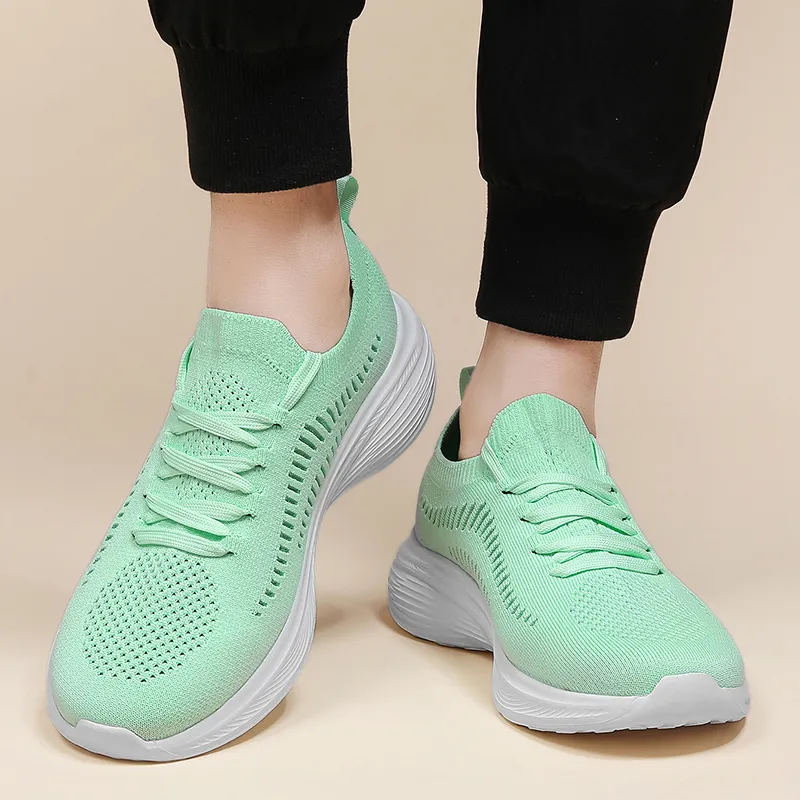 SENGUIBUCK Casual Shoes Men Low Top Black/Green/Orange-10