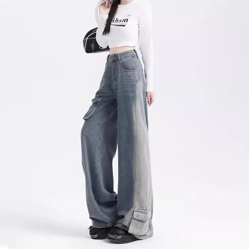 ADOONGA Jeans Women's Vintage Blue-4