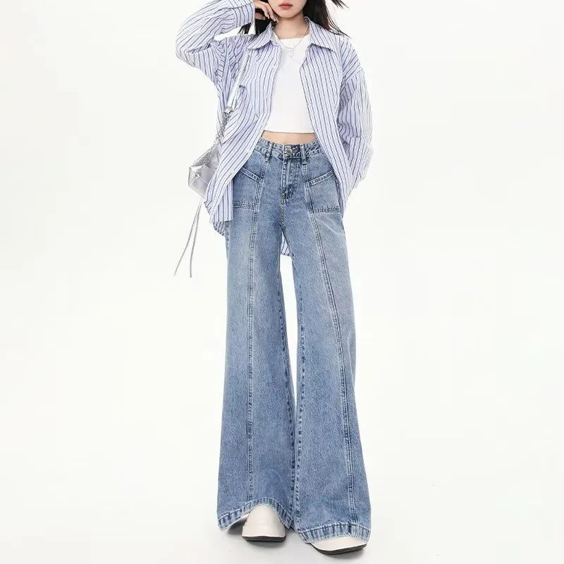 ADOONGA Jeans Women's Light Blue-2
