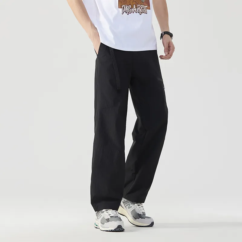 ADOONGA Casual Pants Unisex Black-4