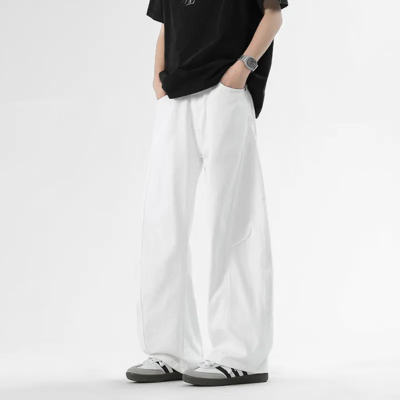 ADOONGA Jeans Unisex White-4