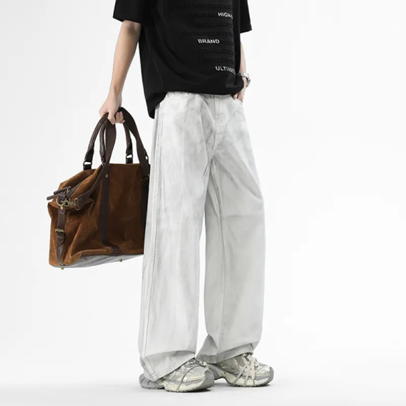ADOONGA Jeans Unisex White-5