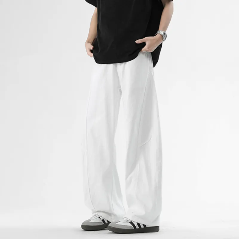 ADOONGA Jeans Unisex White-3