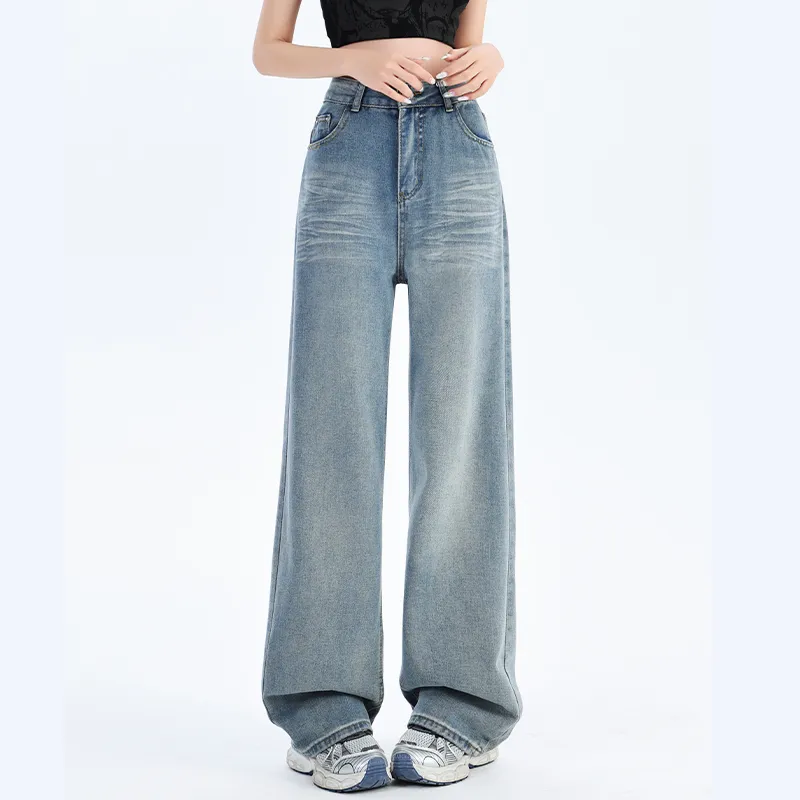 ADOONGA Jeans Women's Blue-4