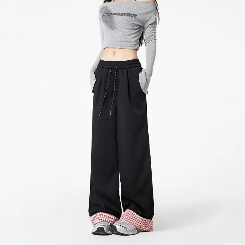 ADOONGA Casual Pants Unisex Black-4