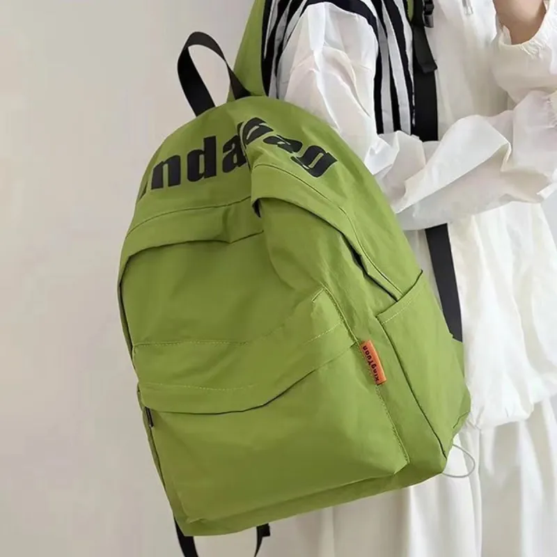ADOONGA Nylon Backpack Unisex Black-3