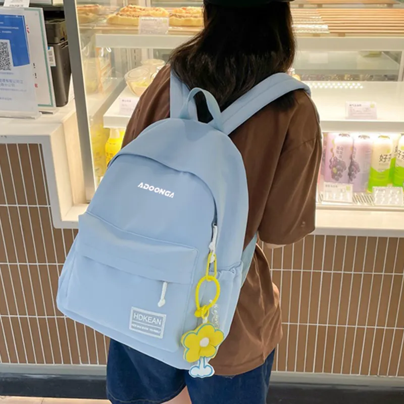ADOONGA Nylon Backpack Unisex Blue-1