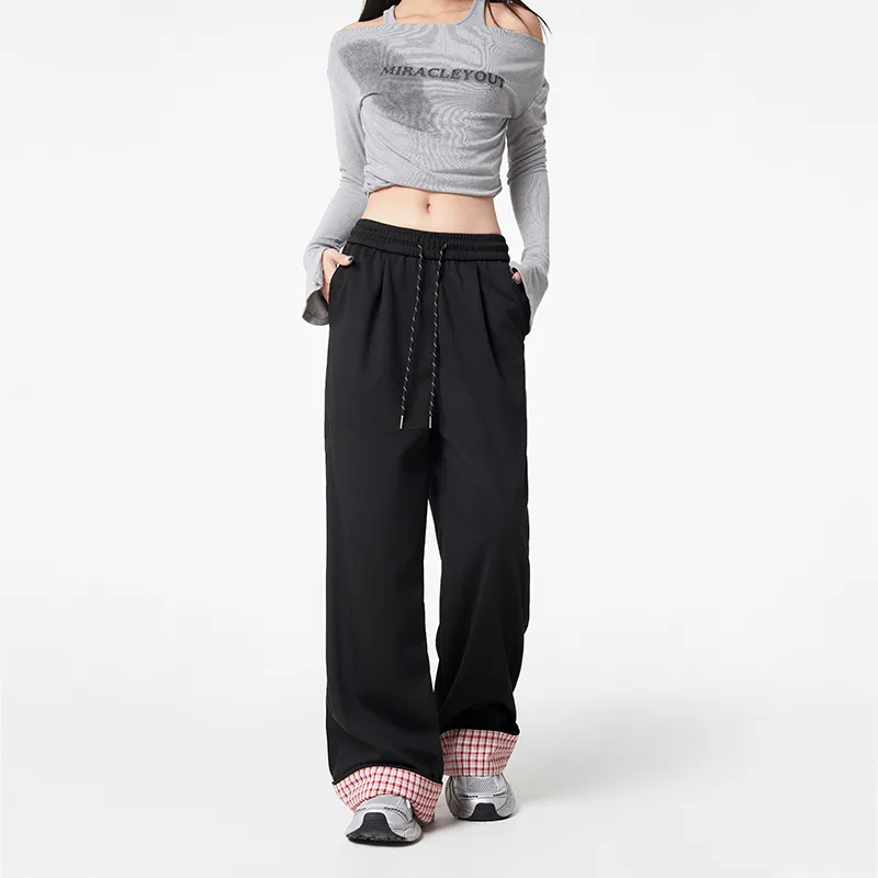 ADOONGA Casual Pants Unisex Black-5