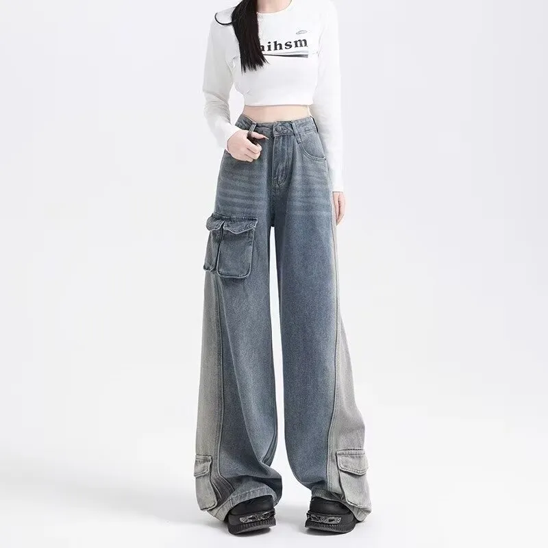 ADOONGA Jeans Women's Vintage Blue-2