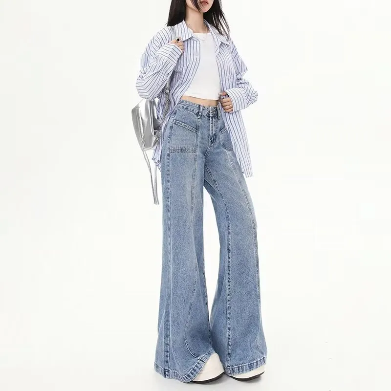 ADOONGA Jeans Women's Light Blue-5