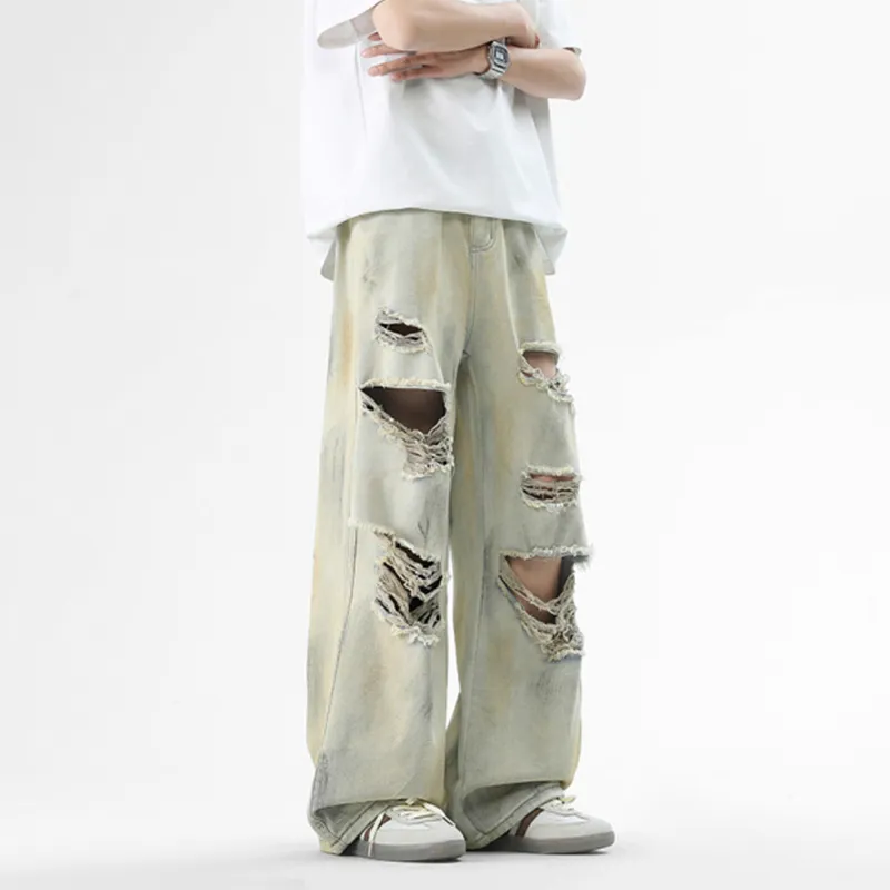 ADOONGA Jeans Unisex Yellow Mud-4