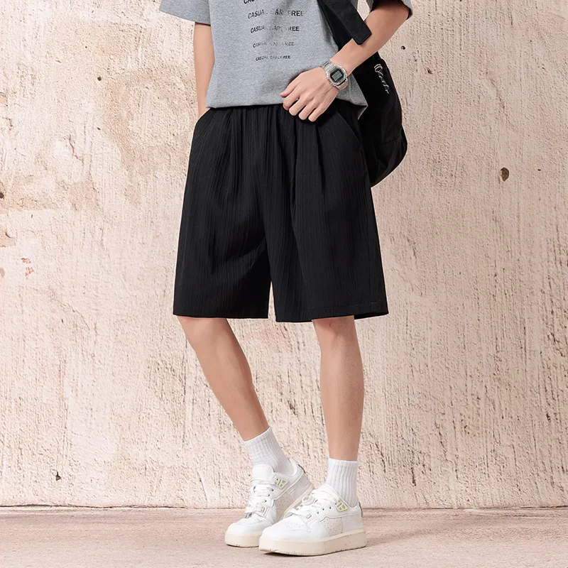 ADOONGA Casual Shorts Unisex Black-4