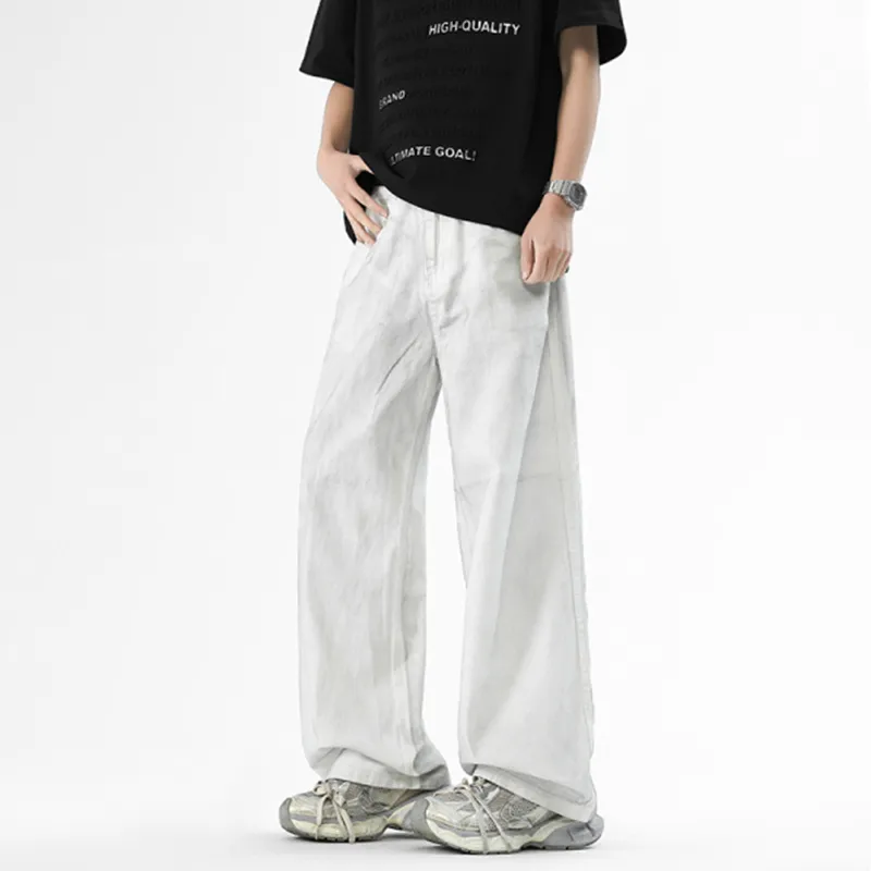 ADOONGA Jeans Unisex White-3
