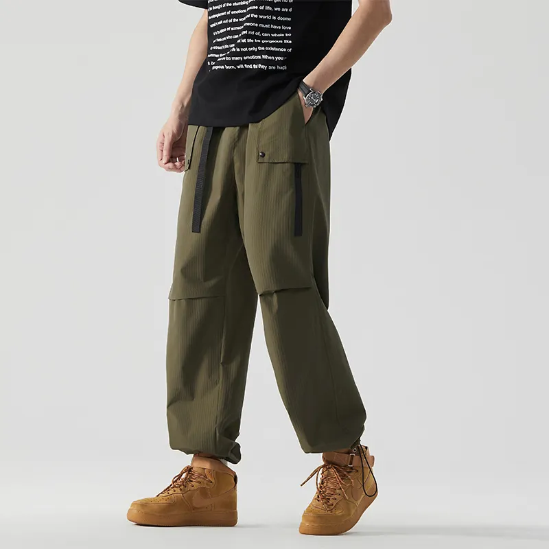 ADOONGA Cargo Pants Unisex Army Green-2
