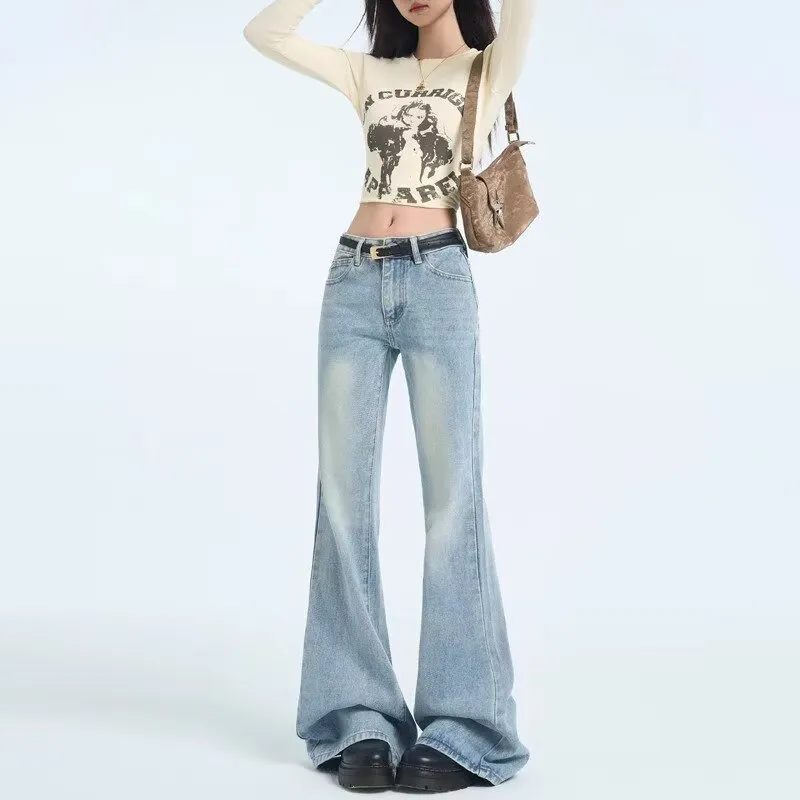 ADOONGA Jeans Women's Light Blue-2