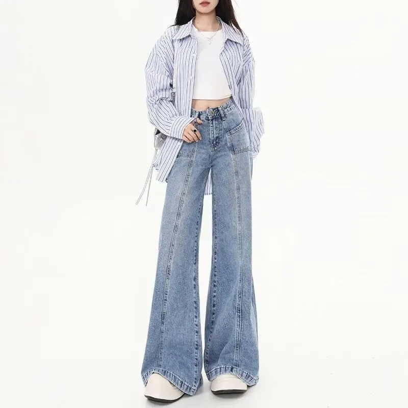 ADOONGA Jeans Women's Light Blue-4