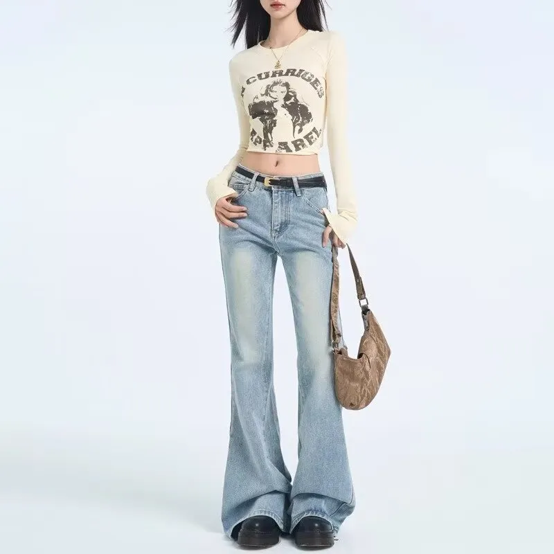 ADOONGA Jeans Women's Light Blue-3
