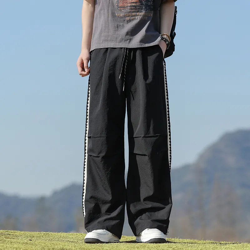 ADOONGA Casual Pants Unisex Black-3