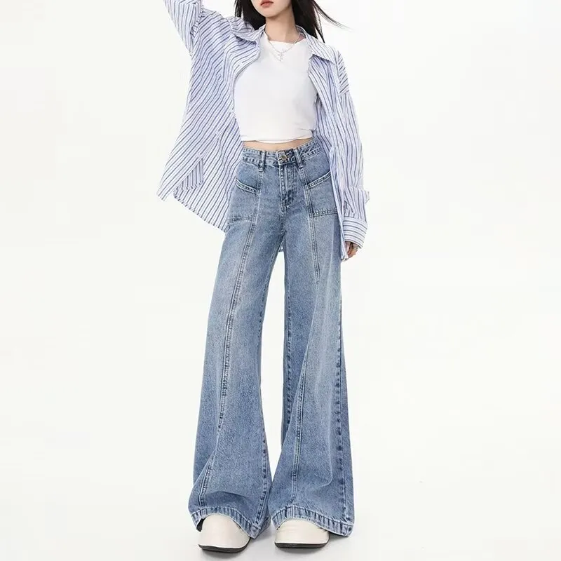 ADOONGA Jeans Women's Light Blue-3