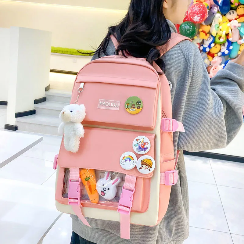 ADOONGA Canvas Backpack Unisex Multicolor-7