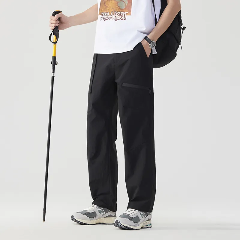 ADOONGA Casual Pants Unisex Black-5