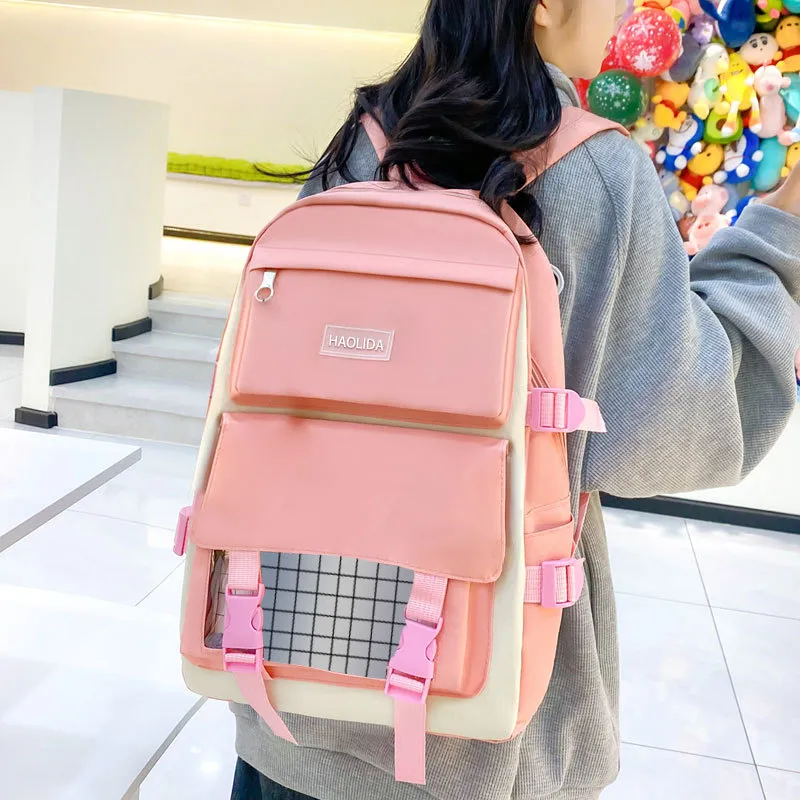 ADOONGA Canvas Backpack Unisex Multicolor-8