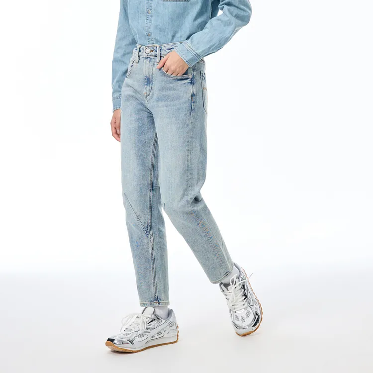 ABLE JEANS Jeans Women's Light Yellow Mud Blue-5