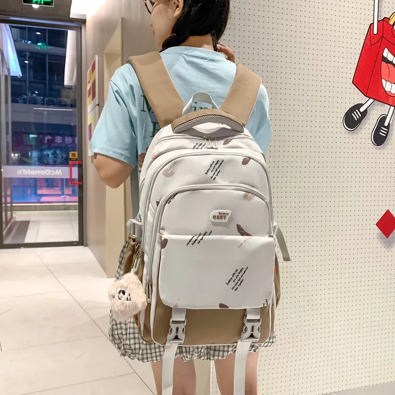 FAMAN Nylon Backpack Women's Multicolor-2
