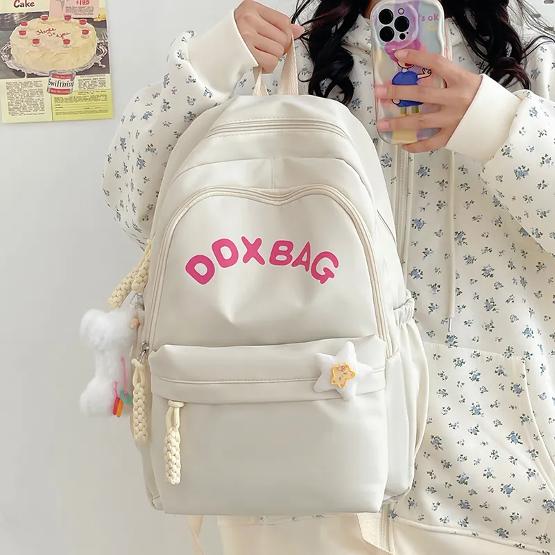 FAMAN Nylon Backpack Women's Multicolor-5