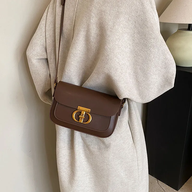 FAMAN PU Shoulder Bag Regular Women's Plain Coffee/Plain Brown/Plain Black/Matte Coffee/Matte Brown/Matte Black-3