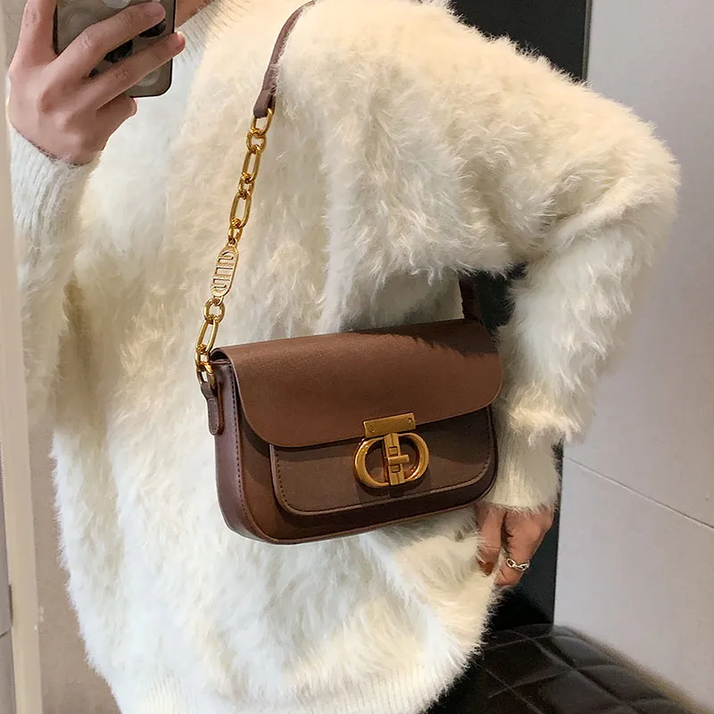 FAMAN PU Shoulder Bag Regular Women's Plain Coffee/Plain Brown/Plain Black/Matte Coffee/Matte Brown/Matte Black-18