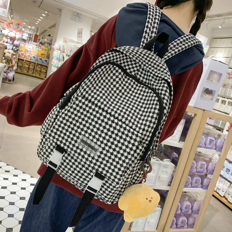 FAMAN Nylon Backpack Regular Women's Green Charm/Black Charm/Brown Charm/Pink Charm-4