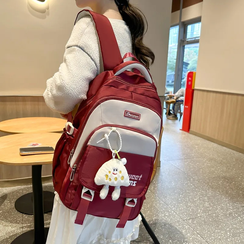 FAMAN Nylon Backpack Women's Multicolor-14