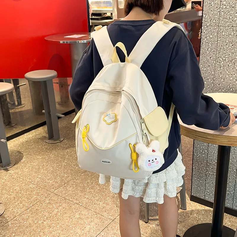 FAMAN Nylon Backpack Regular Women's Multicolor-4