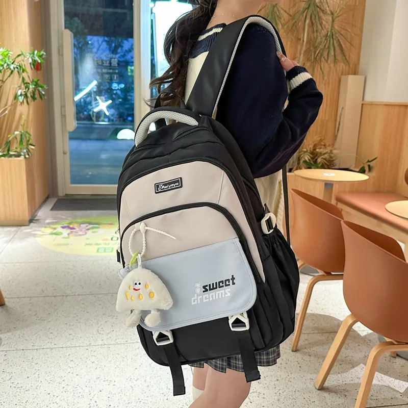 FAMAN Nylon Backpack Women's Multicolor-10