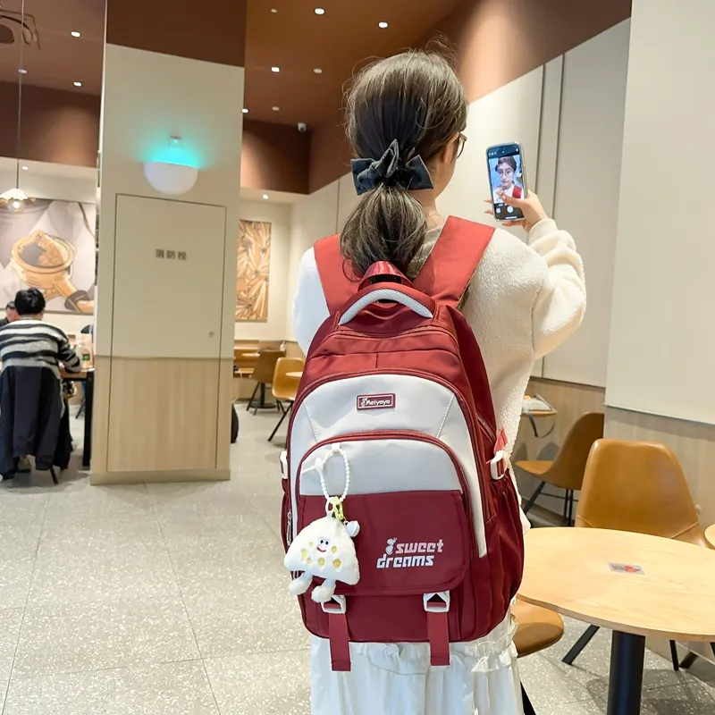 FAMAN Nylon Backpack Women's Multicolor-17