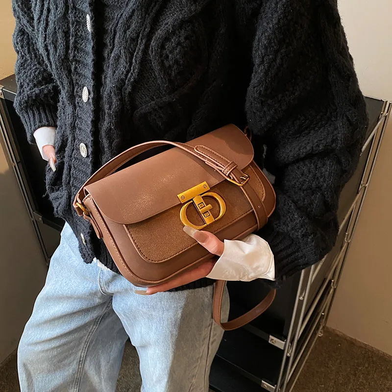 FAMAN PU Shoulder Bag Regular Women's Plain Coffee/Plain Brown/Plain Black/Matte Coffee/Matte Brown/Matte Black-24