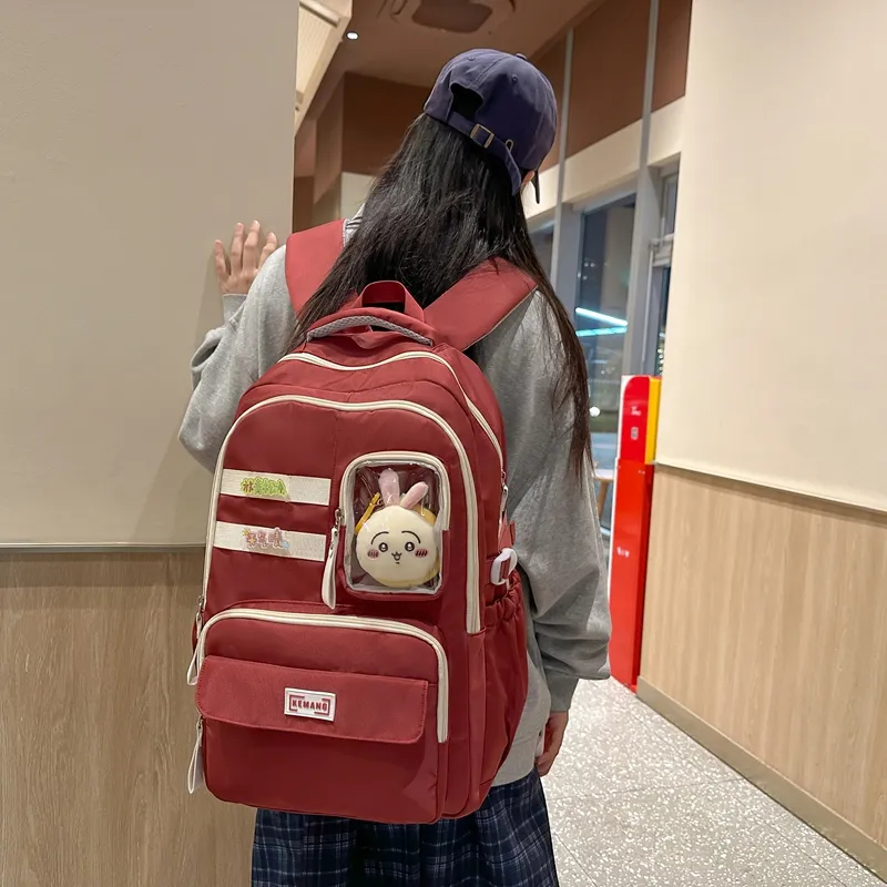 FAMAN Nylon Backpack Women's Multicolor-9