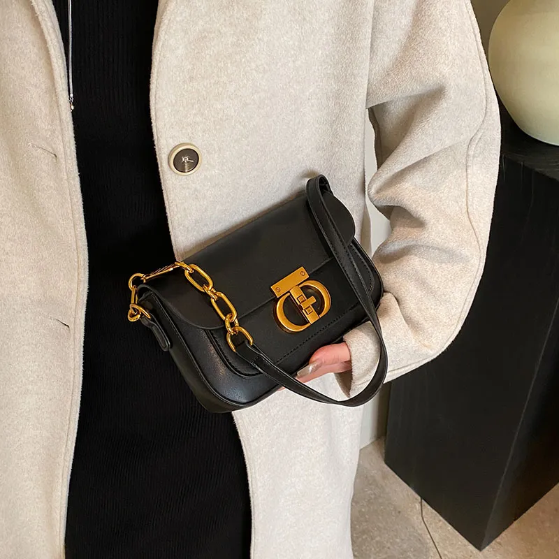 FAMAN PU Shoulder Bag Regular Women's Plain Coffee/Plain Brown/Plain Black/Matte Coffee/Matte Brown/Matte Black-11