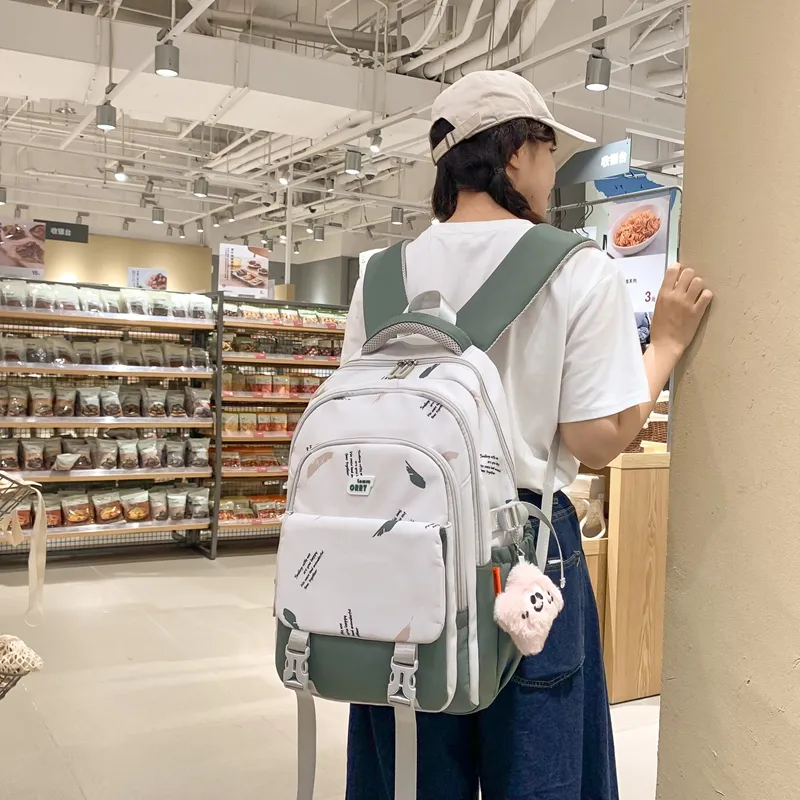 FAMAN Nylon Backpack Women's Multicolor-9