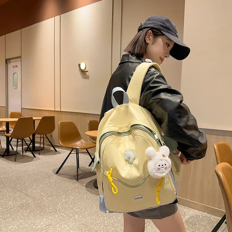 FAMAN Nylon Backpack Regular Women's Multicolor-6