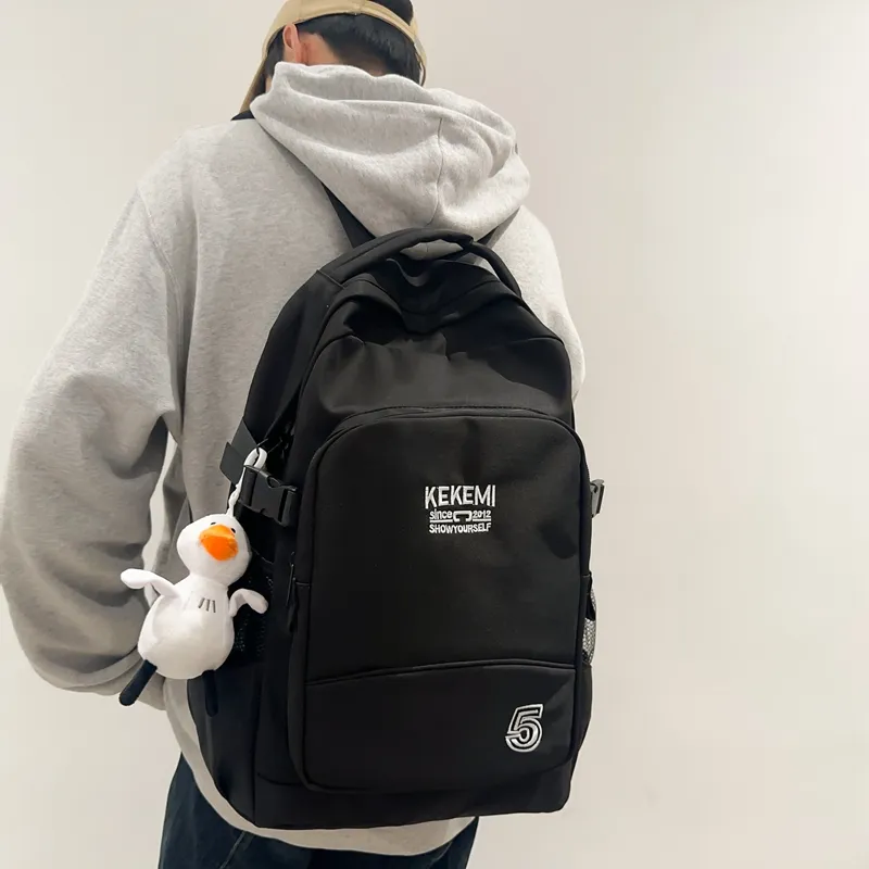 FAMAN Nylon Backpack Regular Unisex Black/Khaki/Red/White-4
